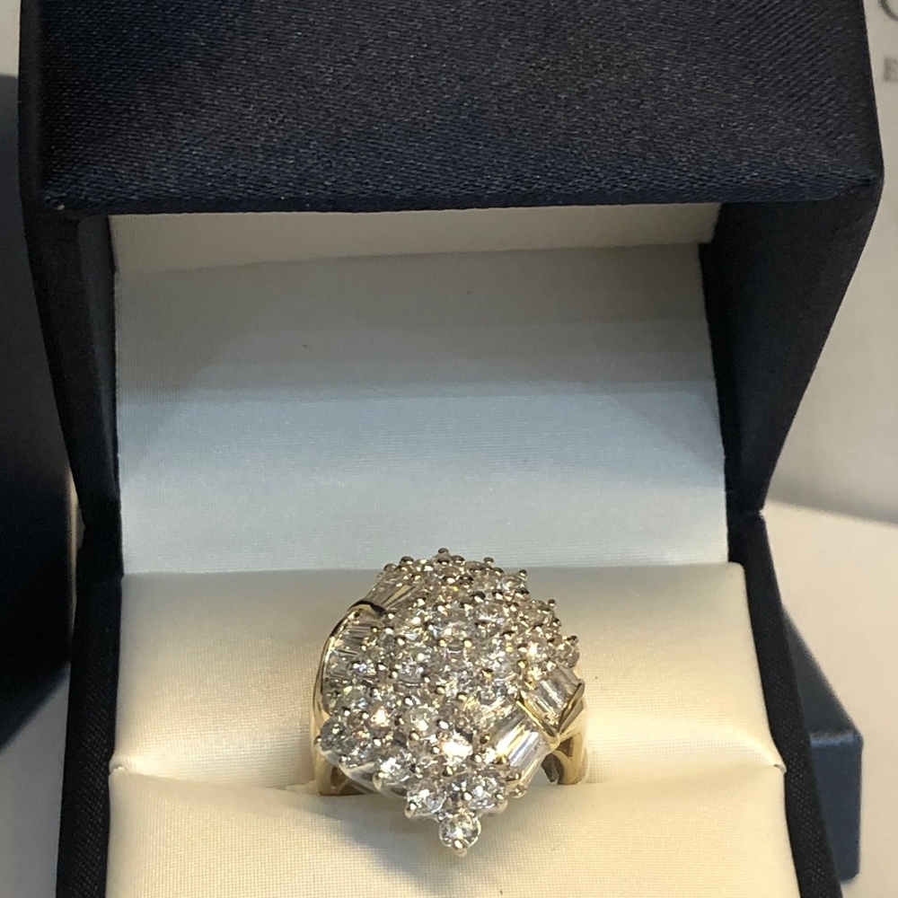 Diamond Cluster  Ring